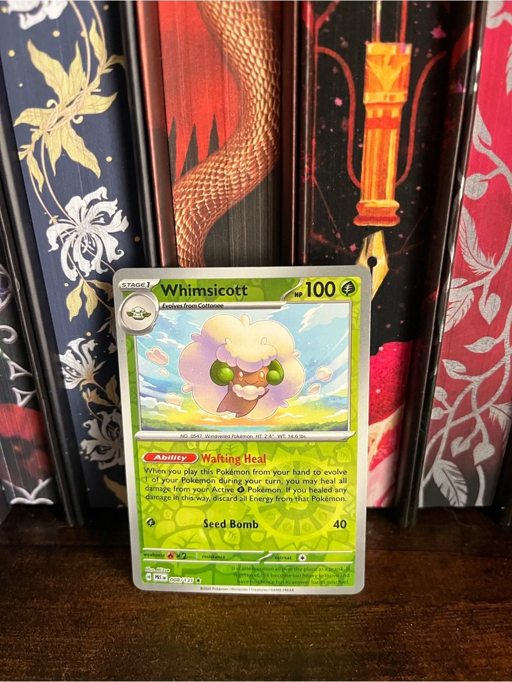 Whimsicott Reverse Holo Pokémon Card Prismatic Evolution 008/131